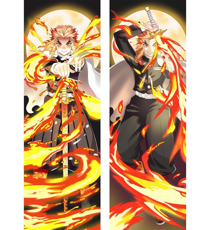 Demon Slayer Kimetsu no Yaiba Rengoku Kyoujurou Anime Dakimakura Hugging Body PillowCases