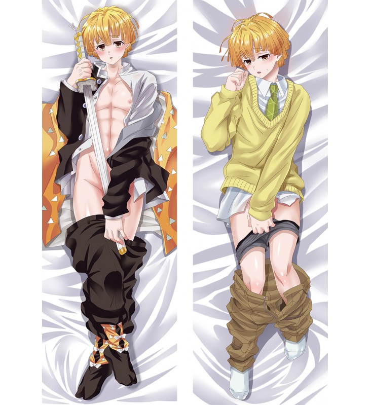 Demon Slayer Kimetsu no Yaiba Agatsuma Zenitsu Anime Dakimakura Japanese Love Body PillowCases