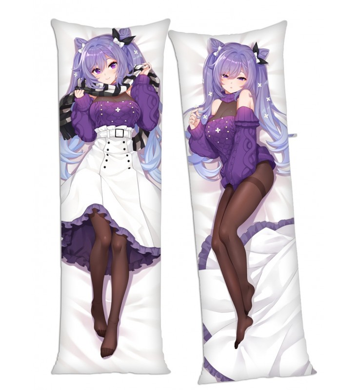 Genshin Impact Keqing Anime Dakimakura Japanese Hugging Body Pillow Cover