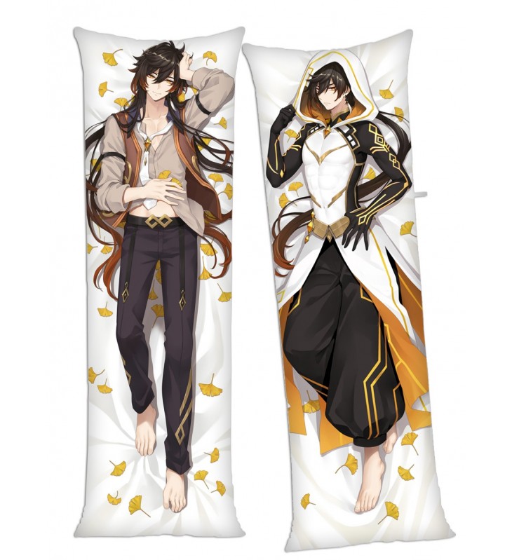 Genshin Impact Zhongli Anime Dakimakura Japanese Hugging Body Pillow Cover