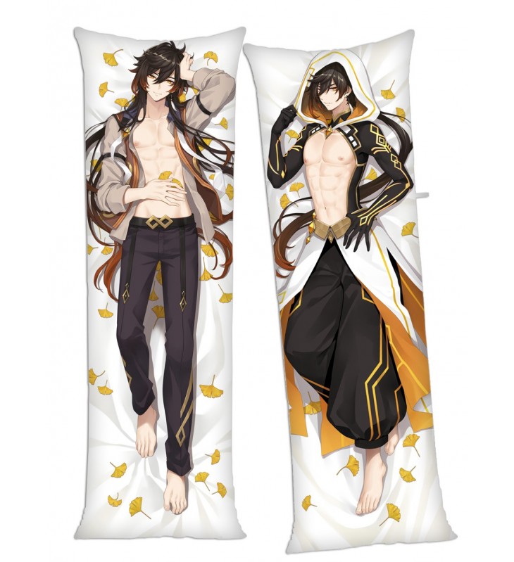 Genshin Impact Zhongli Anime Dakimakura Japanese Hugging Body Pillow Cover