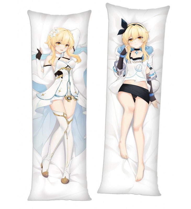 Genshin Impact Lumine Anime Dakimakura Pillow Hugging Body Pillowcover