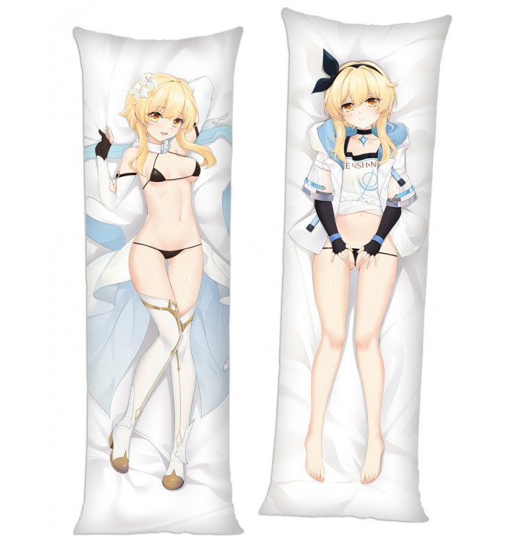 Genshin Impact Lumine Anime Dakimakura Pillow Hugging Body Pillowcover