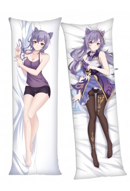 Genshin Impact Keqing Anime Dakimakura Japanese Hugging Body Pillow Cover