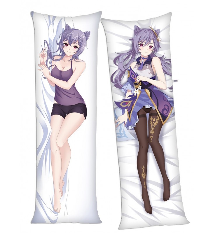 Genshin Impact Keqing Anime Dakimakura Japanese Hugging Body Pillow Cover