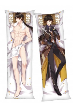 Genshin Impact ZhongLi Anime Dakimakura Japanese Hugging Body Pillow Cover