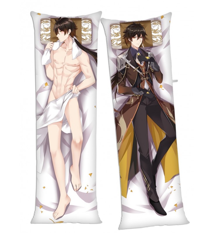 Genshin Impact ZhongLi Anime Dakimakura Japanese Hugging Body Pillow Cover