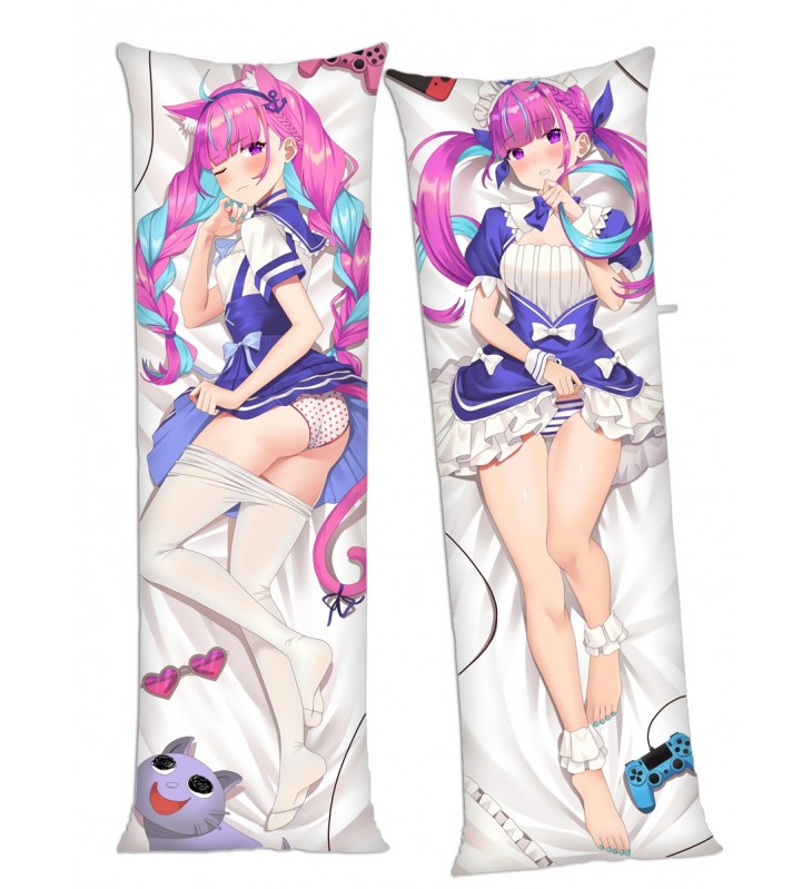 Virtual Youtuber Minato Aqua Anime Dakimakura Japanese Hugging Body Pillow Cover