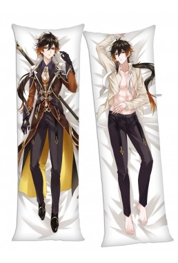 Genshin Impact Zhongli Anime Dakimakura Japanese Hugging Body Pillow Cover