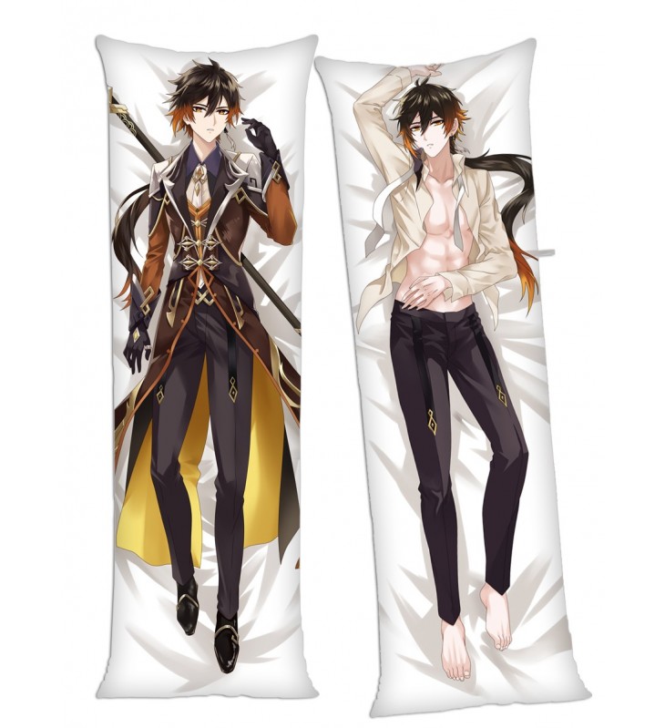 Genshin Impact Zhongli Anime Dakimakura Japanese Hugging Body Pillow Cover