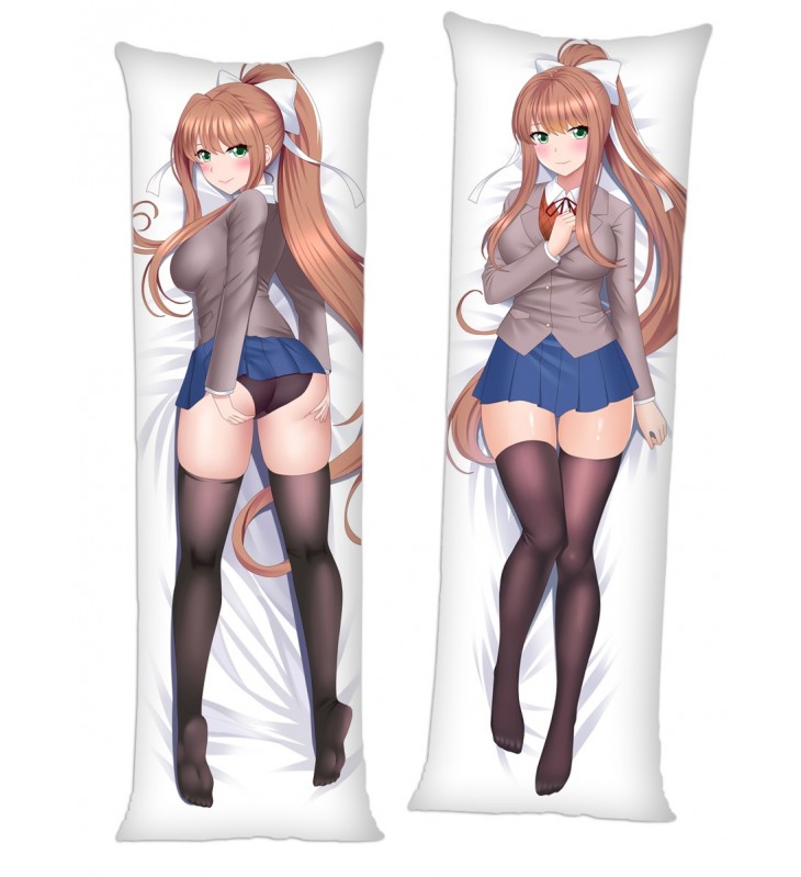 Doki Doki Literature Club! Monika Anime Dakimakura Japanese Hugging Body Pillow Cover