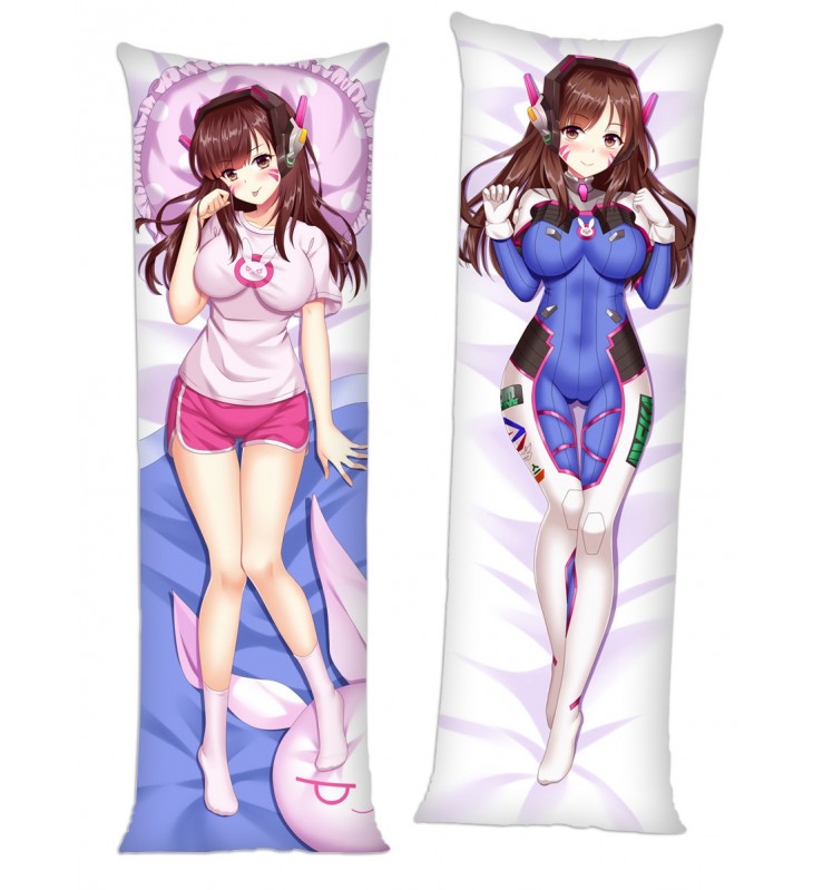 Overwatch D.VA Anime Dakimakura Pillow Hugging Body Pillowcover