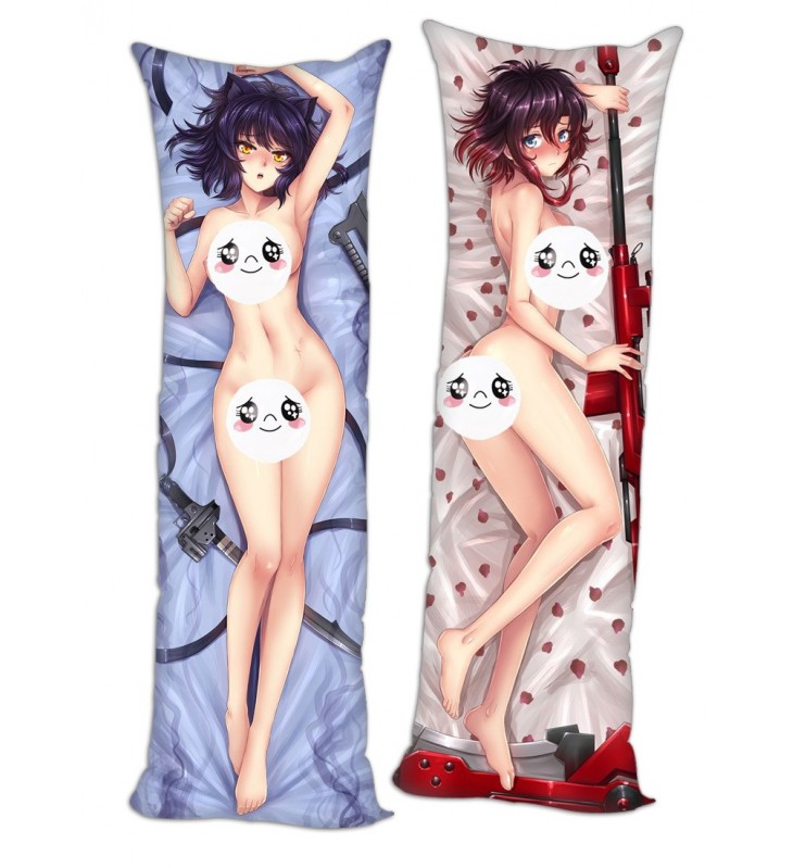 RWBY Ruby Rose & Blake Belladonna Anime Dakimakura Pillow Hugging Body Pillowcover