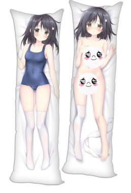 Original Black Haired Socks Anime Dakimakura Pillow Hugging Body Pillowcover