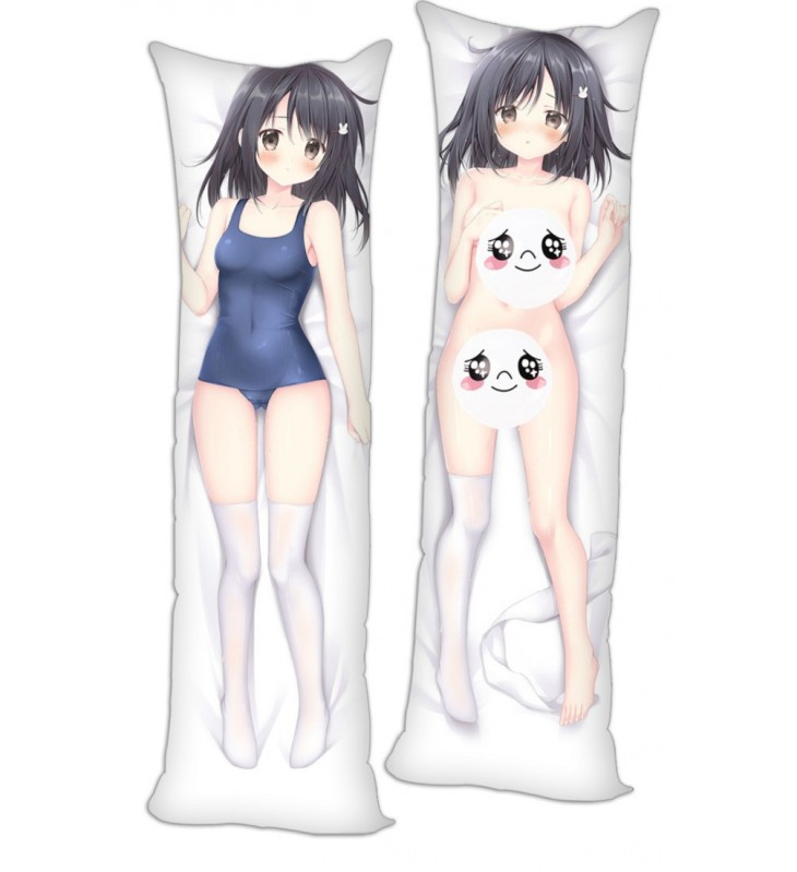 Original Black Haired Socks Anime Dakimakura Pillow Hugging Body Pillowcover