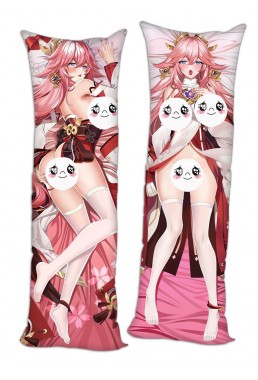 Genshin Impact Yae Miko Anime Dakimakura Pillow Hugging Body Pillowcover