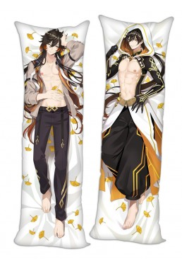 ZhongLi Genshin Impact Anime Dakimakura Pillow Hugging Body Pillowcover