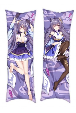 Genshin Impact Keqing Dakimakura Japanese Hugging Body Pillowcase Anime