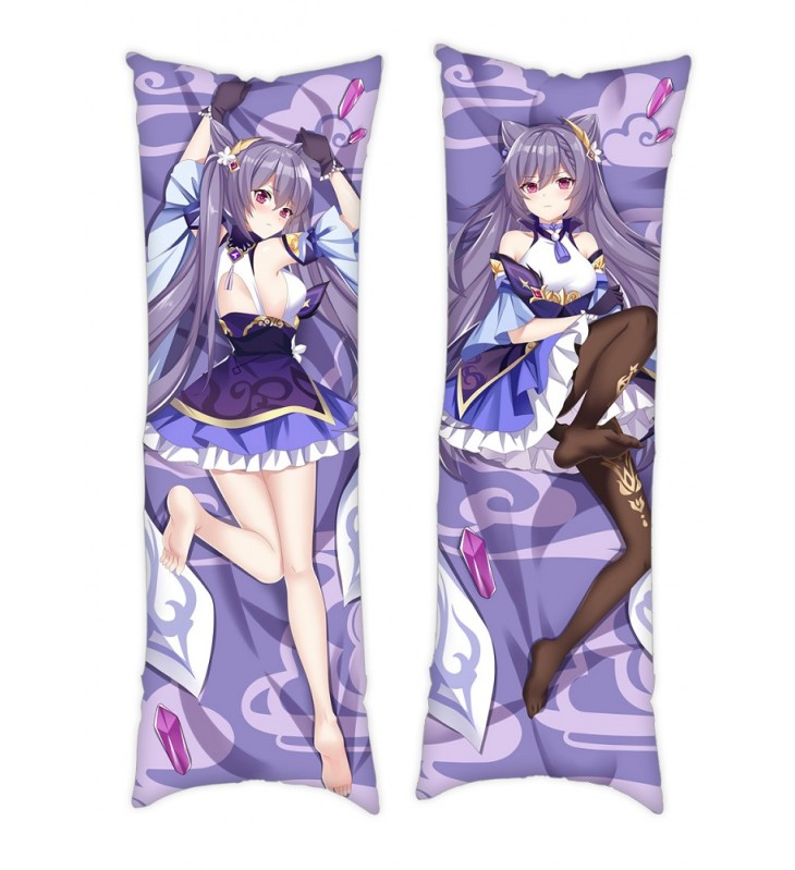 Genshin Impact Keqing Dakimakura Japanese Hugging Body Pillowcase Anime