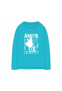 Unisex Amiya Arknights Anime T-shirts,Long Sleeve 3D Printed Cosplay Costume