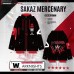 SAKAZ MERCENARY W ARKNIGHTS 3D Printed Anime Coats Warm Hoodies Cosplay Costume Black/Red