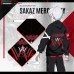 SAKAZ MERCENARY W ARKNIGHTS 3D Printed Anime Coats Warm Hoodies Cosplay Costume Black/Red