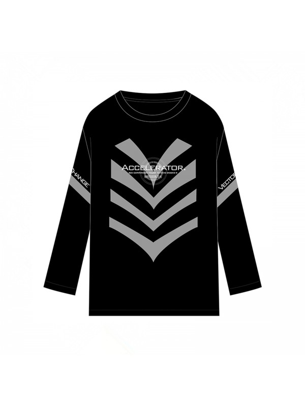 Accelerator Toaru Majutsu no Index Unisex Anime Long Sleeve T-shirts Costume Black
