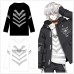 Accelerator Toaru Majutsu no Index Unisex Anime Long Sleeve T-shirts Costume Black