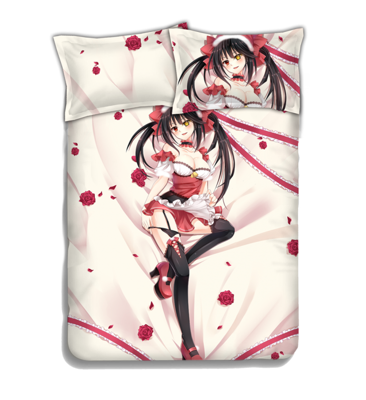 Kurumi Tokisaki - Date a Live Anime Bedding Sets,Bed Blanket & Duvet Cover,Bed Sheet with Pillow Covers