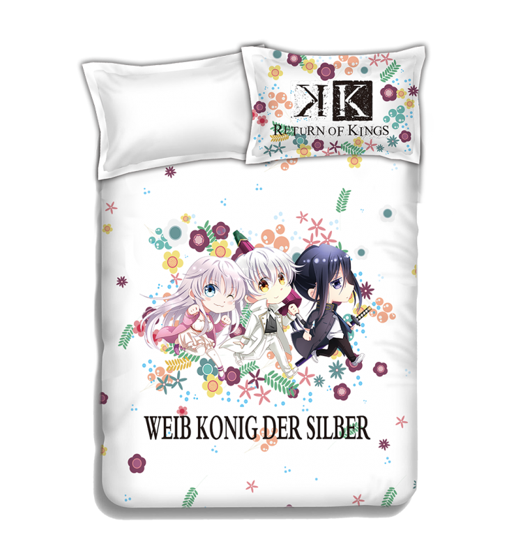 K Project Anime Bedding Sets,Bed Blanket & Duvet Cover,Bed Sheet with Pillow Covers