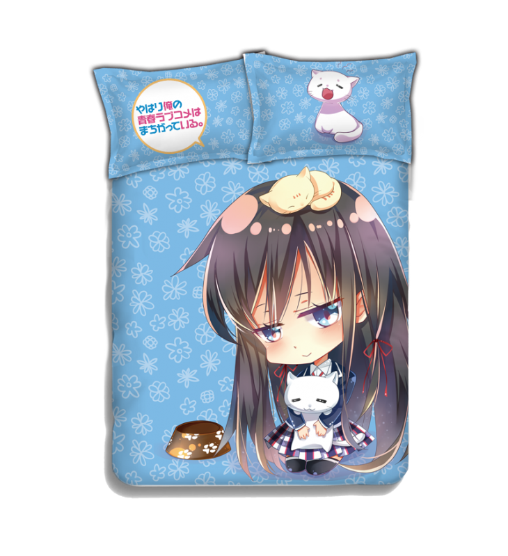 Yukino Yukinoshita - My Teen Romantic Comedy Bed Blanket Duvet Cover with Pillow Covers