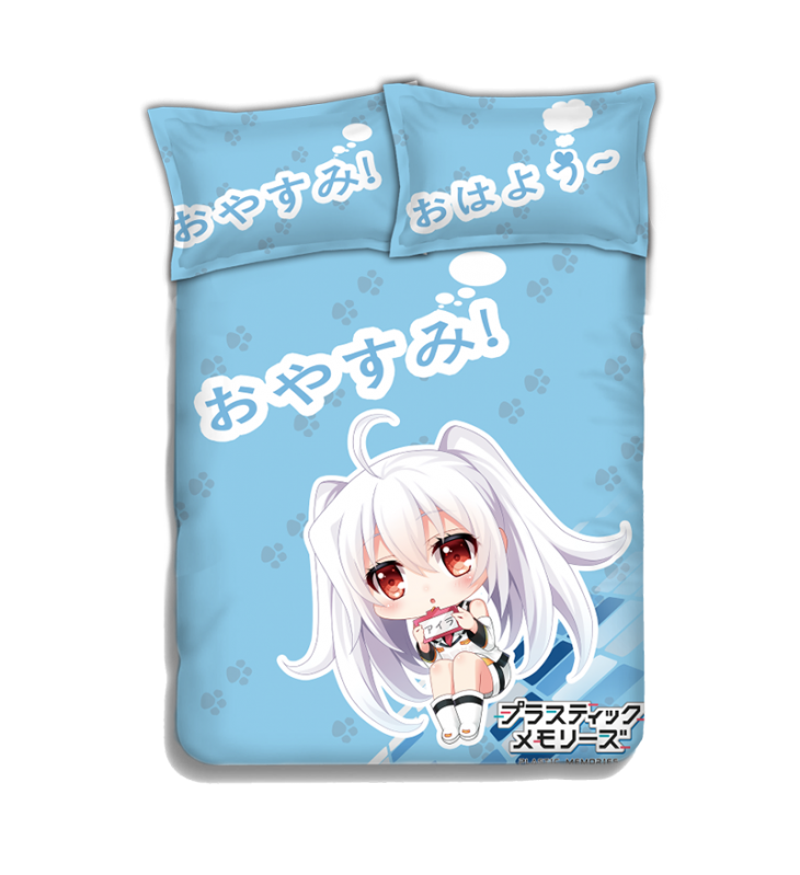 Isla - Plastic Memories Japanese Anime Bed Sheet Duvet Cover with Pillow Covers