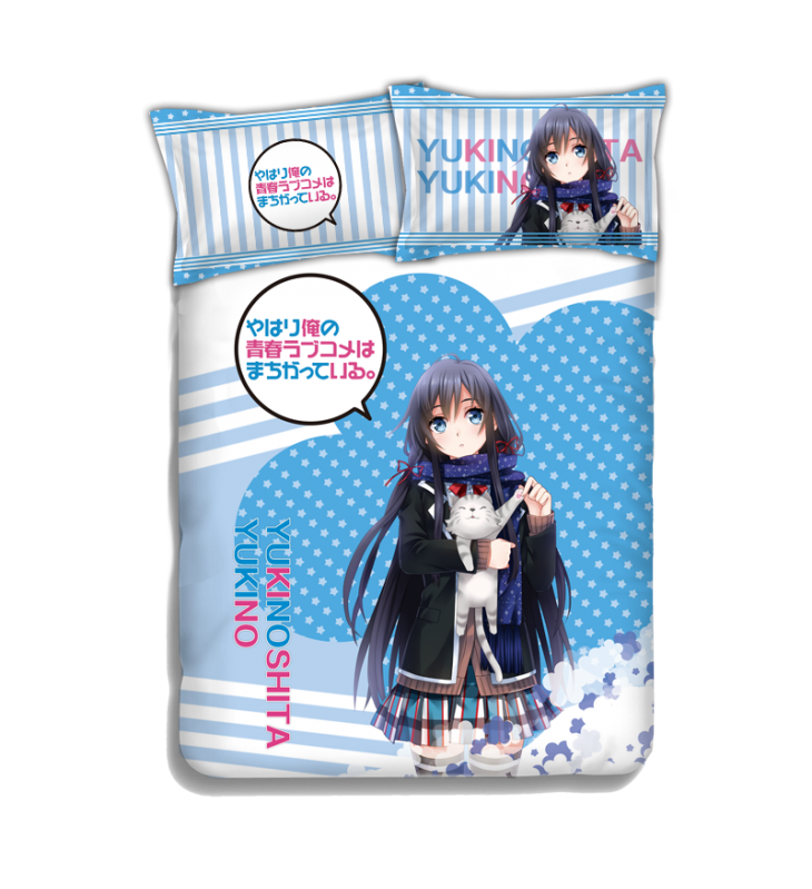 Yukino Yukinoshita - My Teen Romantic Comedy Bedding Sets,Bed Blanket & Duvet Cover,Bed Sheet with Pillow Covers