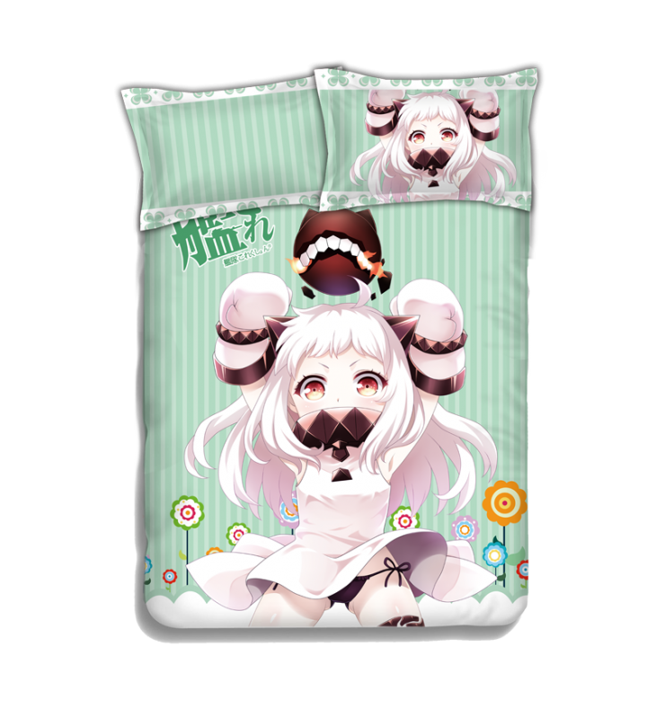 Hoppou seiki-Kantai Collection Anime 4 Pieces Bedding Sets,Bed Sheet Duvet Cover with Pillow Covers