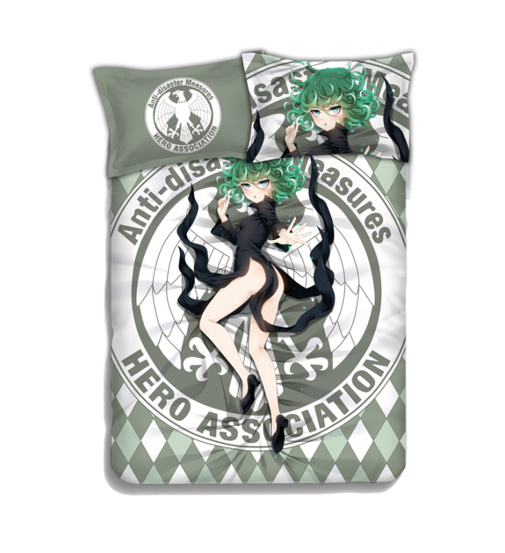 Tornado of Terror Tatsumaki - One Punch Man Bedding Sets,Bed Blanket & Duvet Cover,Bed Sheet with Pillow Covers