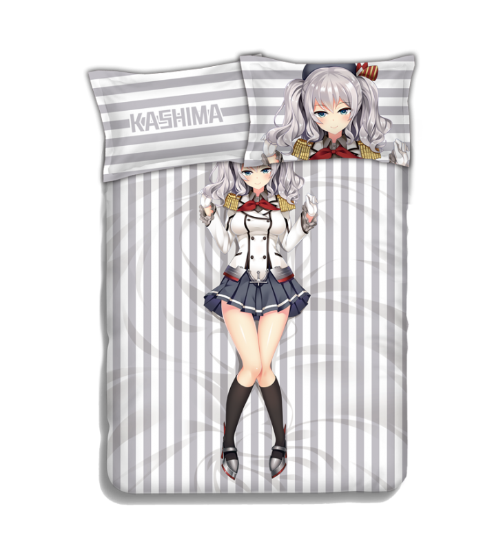 Kashima-Kantai Collection Japanese Anime Bed Blanket Duvet Cover with Pillow Covers