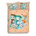 Miku Hatsune - Vocaloid Japanese Anime Bed Sheet Duvet Cover with Pillow Covers