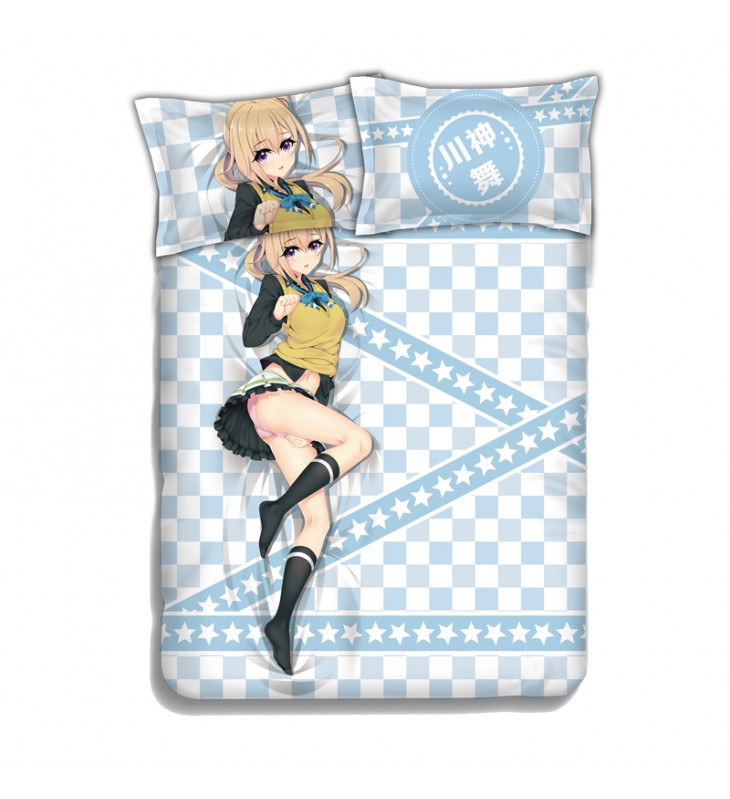 IZUMI Reina Anime Bedding Sets,Bed Blanket & Duvet Cover,Bed Sheet with Pillow Covers