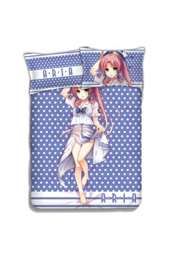 Aria Kanzaki - Aria the Scarlet Ammo Japanese Anime Bed Sheet Duvet Cover with Pillow Covers