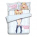 Oshiete Gyaruko-chan Anime Bedding Sets,Bed Blanket & Duvet Cover,Bed Sheet with Pillow Covers