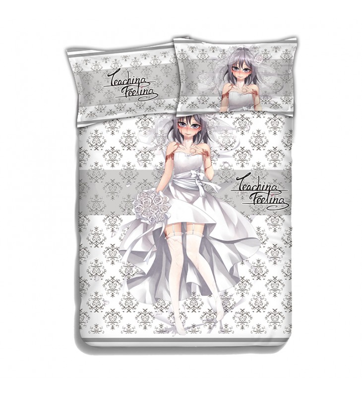 Sylvie -Teaching Feeling Anime Bed Sheet Duvet Cover with Pillow Covers