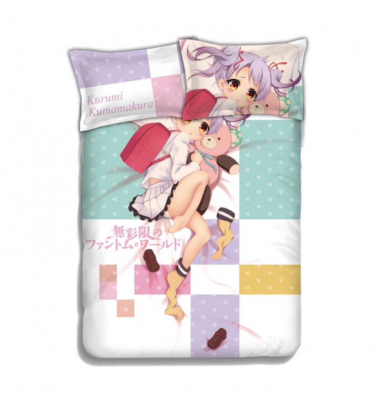 KUMAMAKURA Kurumi- Myriad Colors Phantom World Bed Sheet Duvet Cover with Pillow Covers