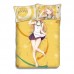 Endou Saya-Dagashi Kashi Anime Bedding Sets,Bed Blanket & Duvet Cover,Bed Sheet with Pillow Covers