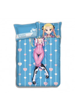 A maiden Japanese Anime Bed Sheet Duvet Cover with Pillow Covers