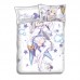 Emilia - Re Zero Anime 4 Pieces Bedding Sets,Bed Sheet Duvet Cover with Pillow Covers