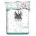 Emilia Hermit-Hundred Anime 4 Pieces Bedding Sets,Bed Sheet Duvet Cover with Pillow Covers