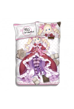 Beatrice - Re Zero Japanese Anime Bed Blanket Duvet Cover with Pillow Covers