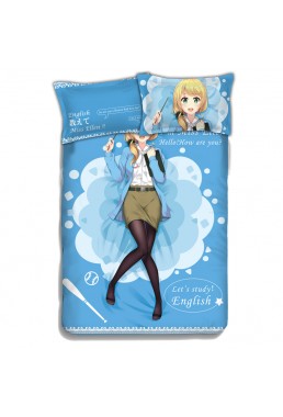 Ellen Baker Japanese Anime Bed Sheet Duvet Cover with Pillow Covers