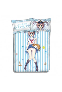 Akeno Misaki - High School Fleet Anime Bedding Sets,Bed Blanket & Duvet Cover,Bed Sheet