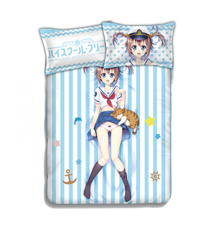 Akeno Misaki - High School Fleet Anime Bedding Sets,Bed Blanket & Duvet Cover,Bed Sheet